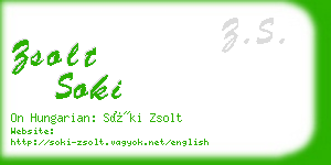 zsolt soki business card